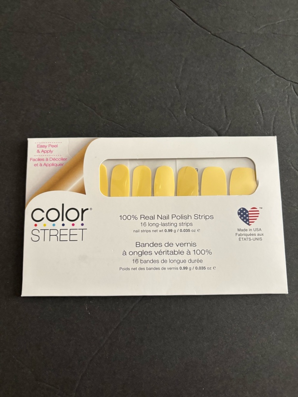 Color Street Belgium Buttercup Nail Polish Strips